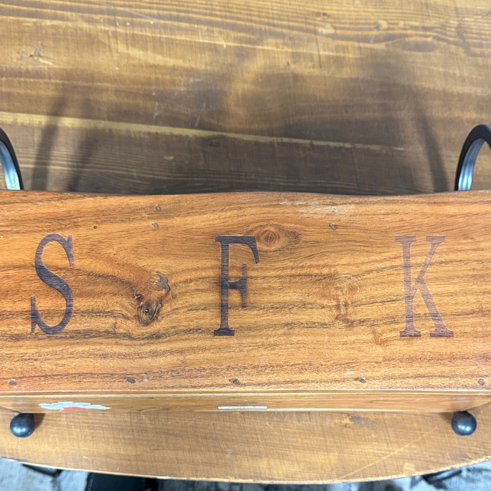 Wooden caddy for spoons, forks & knives